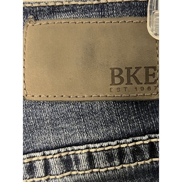 BKE Alec Jeans Buckle Sz 25x30 (27”L) Dark Wash With Fading Straight - Picture 13 of 14